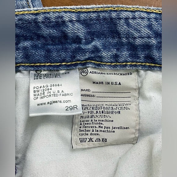 Ag Adrian Goldschied The EX-Boyfriend Slim Jeans-Slouchy Slim Size 29R - Picture 8 of 8